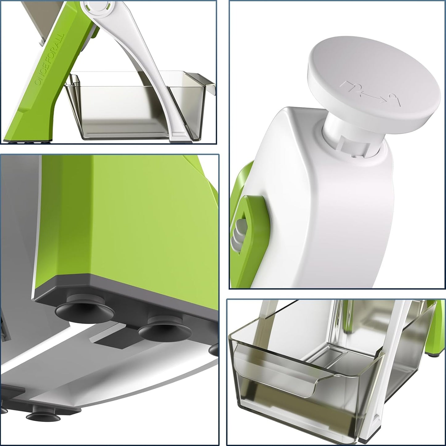 All-in-One Slicer – Kitchen Vegetable Slicer, Onion Chopper & French Fry Cutter