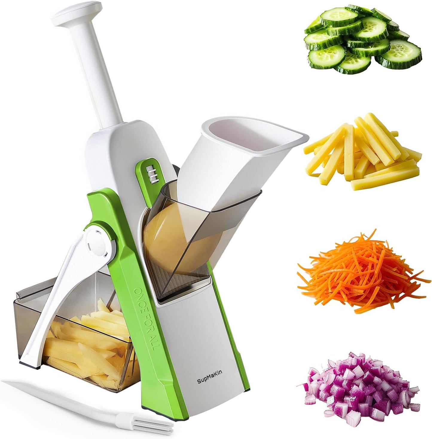 All-in-One Slicer – Kitchen Vegetable Slicer, Onion Chopper & French Fry Cutter