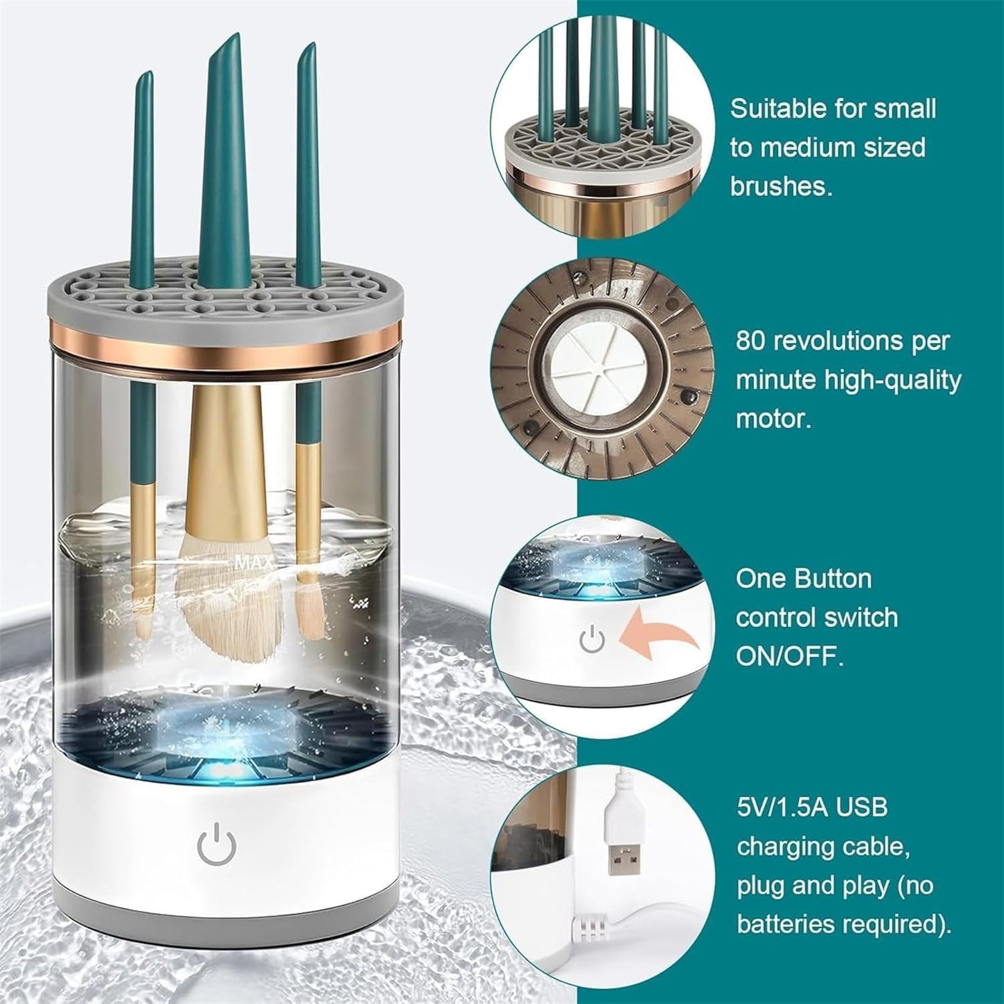 Electric Makeup Brush Cleaner & Dryer