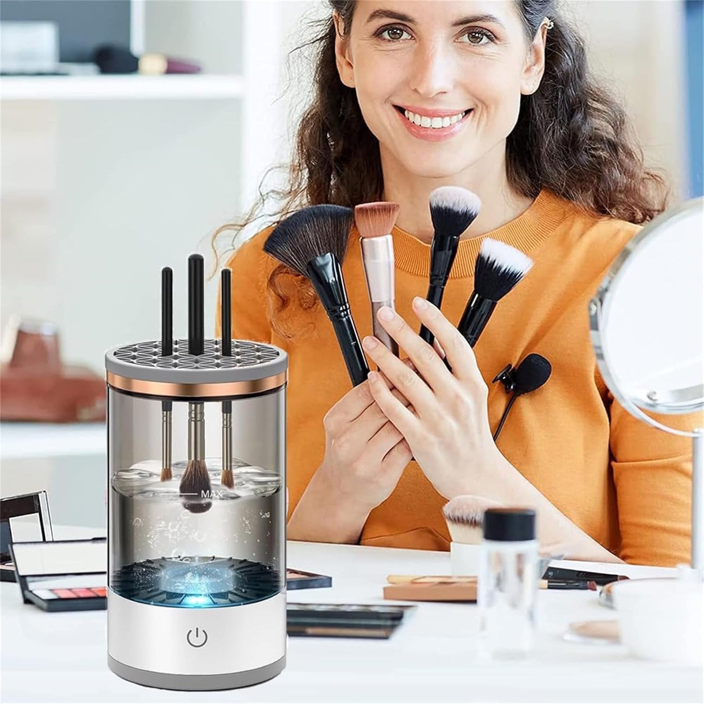 Electric Makeup Brush Cleaner &amp; Dryer