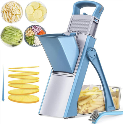 All-in-One  Slicer  – Kitchen Vegetable Slicer, Onion Chopper & French Fry Cutter