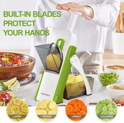 All-in-One  Slicer  – Kitchen Vegetable Slicer, Onion Chopper & French Fry Cutter