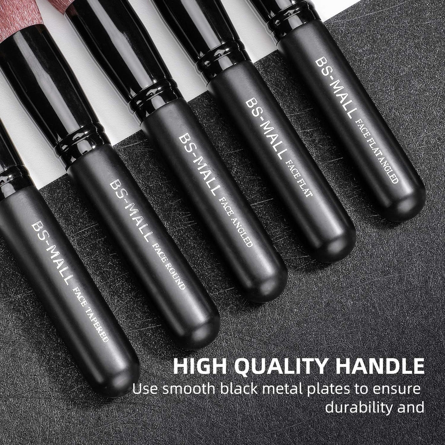 BS-MALL™ 14-Piece Premium Synthetic Makeup Brush Set – Foundation, Powder, Concealer & Eyeshadow Brushes